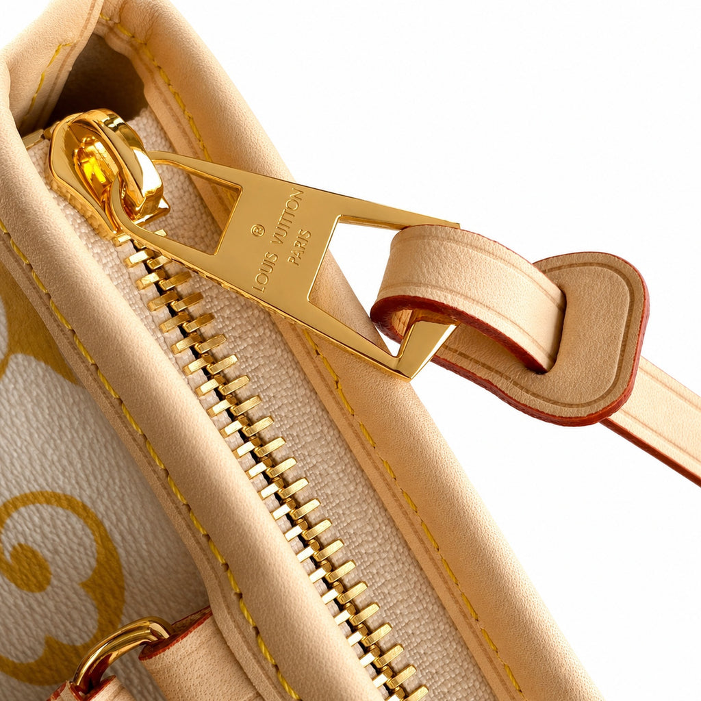 Louis Vuitton CarryAll Canvas Leather Handbag