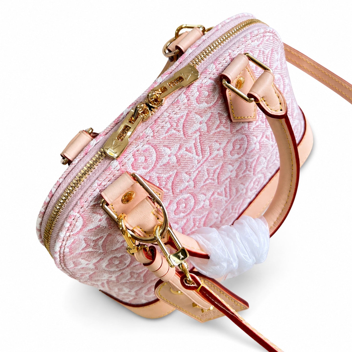 Louis Vuitton Alma Small Embroidered Cotton Canvas Jacquard Handbag