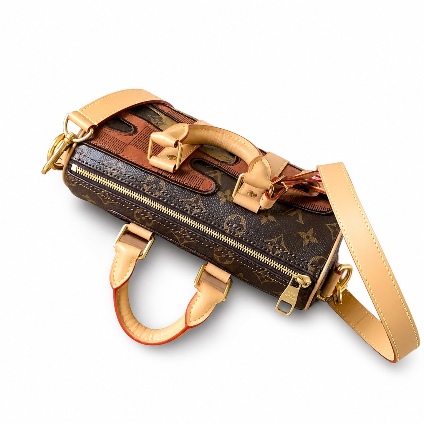 Louis Vuitton Keepall Embroidered Canvas Handbag