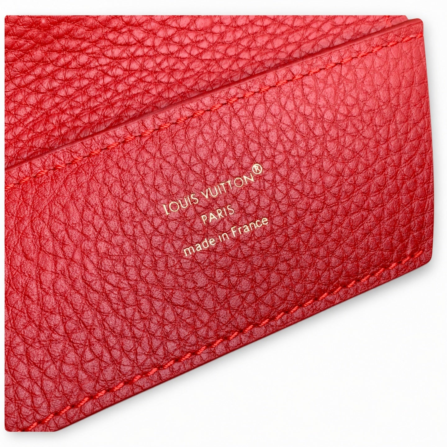 Louis Vuitton Capucines Mini Leather Red Handbag