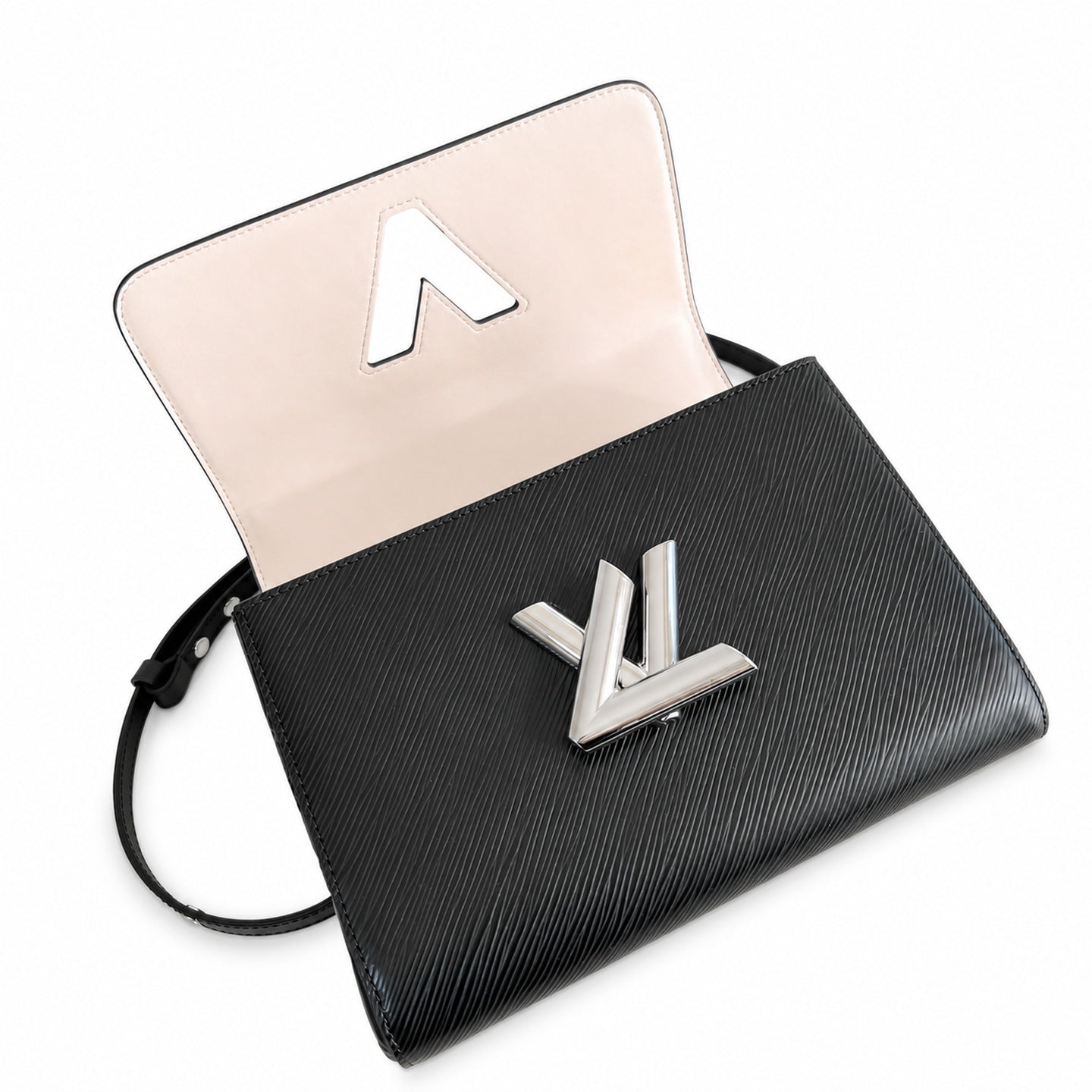 Louis Vuitton Twist Medium Leather Black Handbag