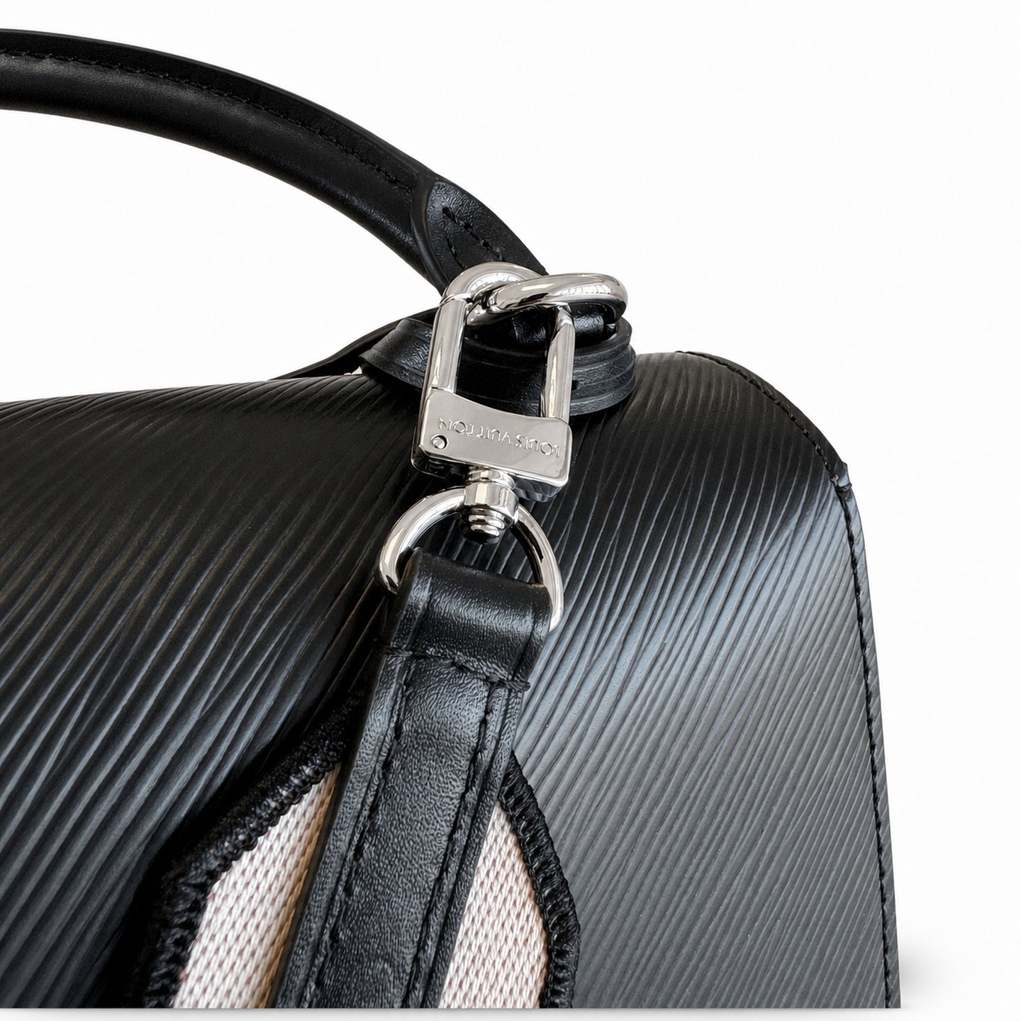 Louis Vuitton Reversible Jacquard Leather Black Handbag