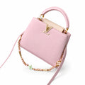 Louis Vuitton Capucines Small Leather Pink Handbag