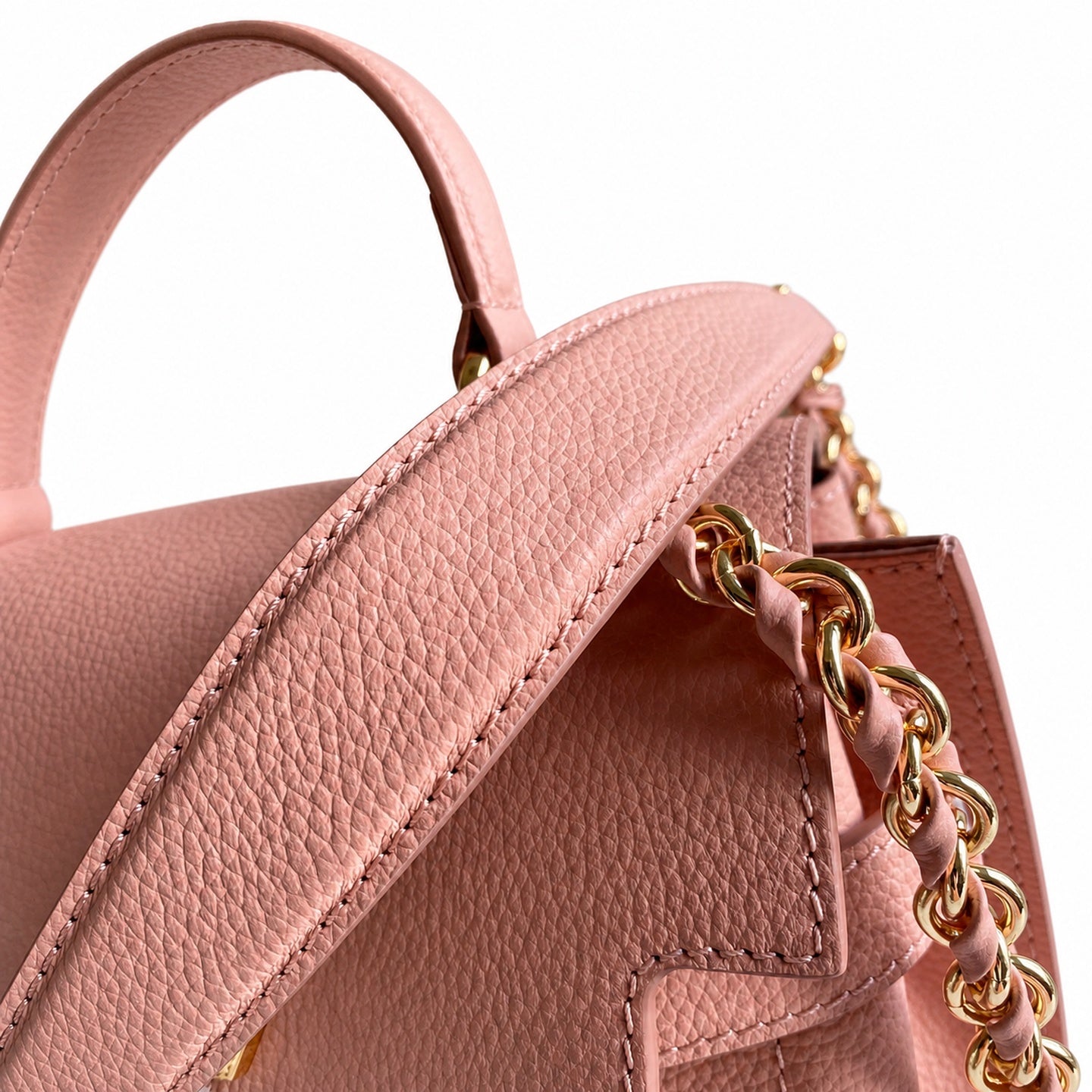 Louis Vuitton LockMe Mini Leather Pink Handbag