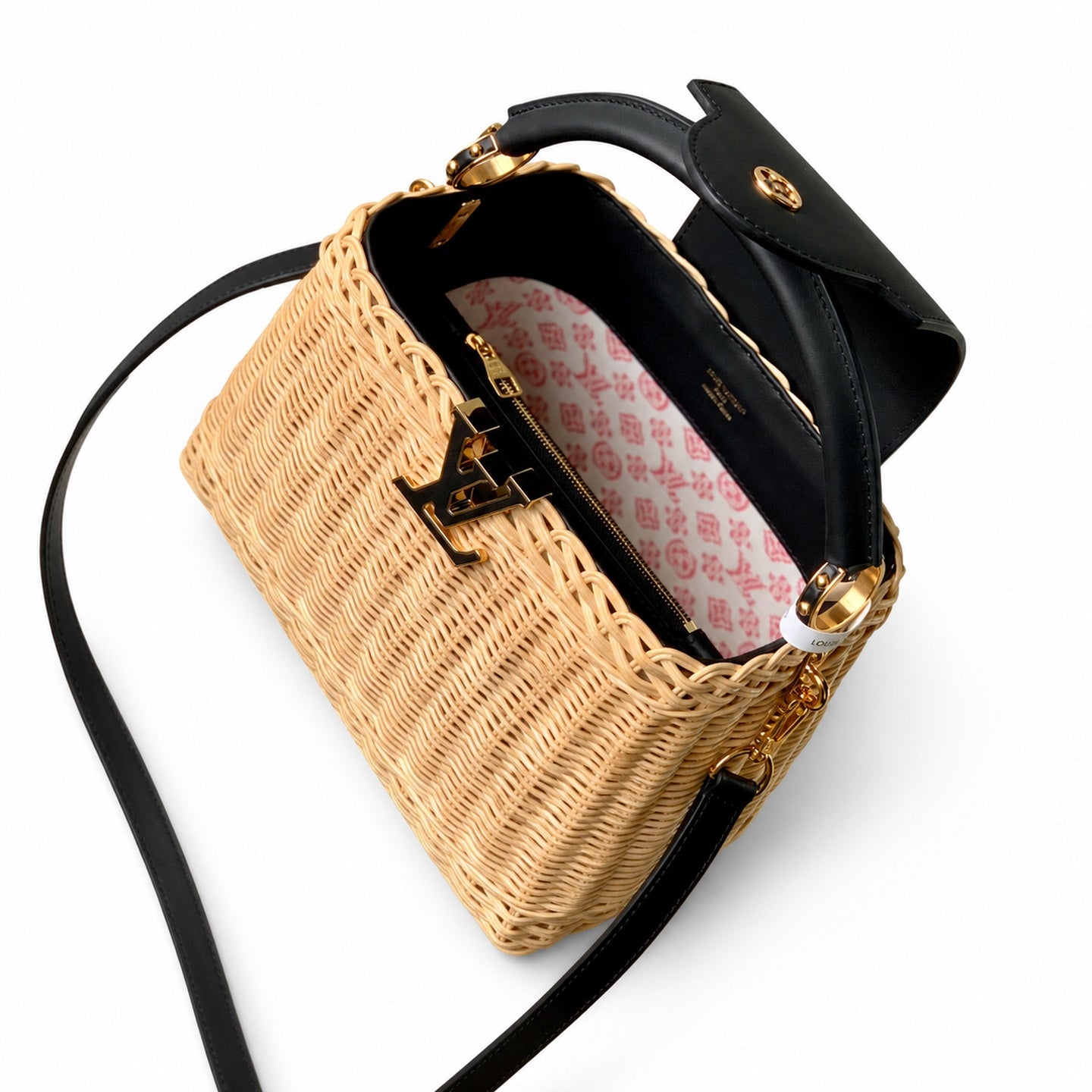 Louis Vuitton Capucines Small Black Handbag