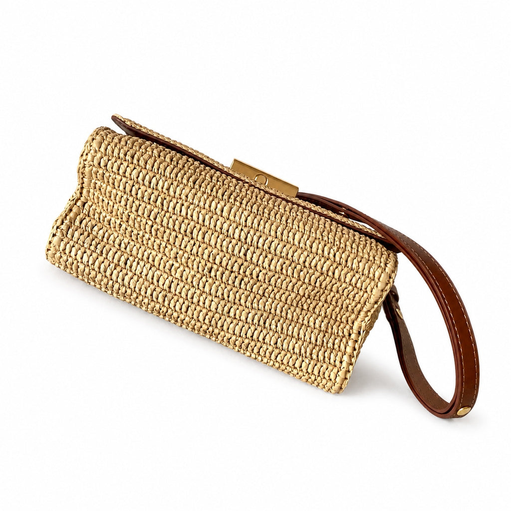 Louis Vuitton Twist Raffia Leather Handbag