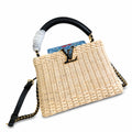 Louis Vuitton Capucines Takashi Murakami Small Black Handbag