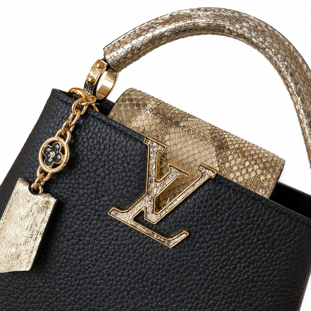 Louis Vuitton Mini Snakeskin Leather Handbag