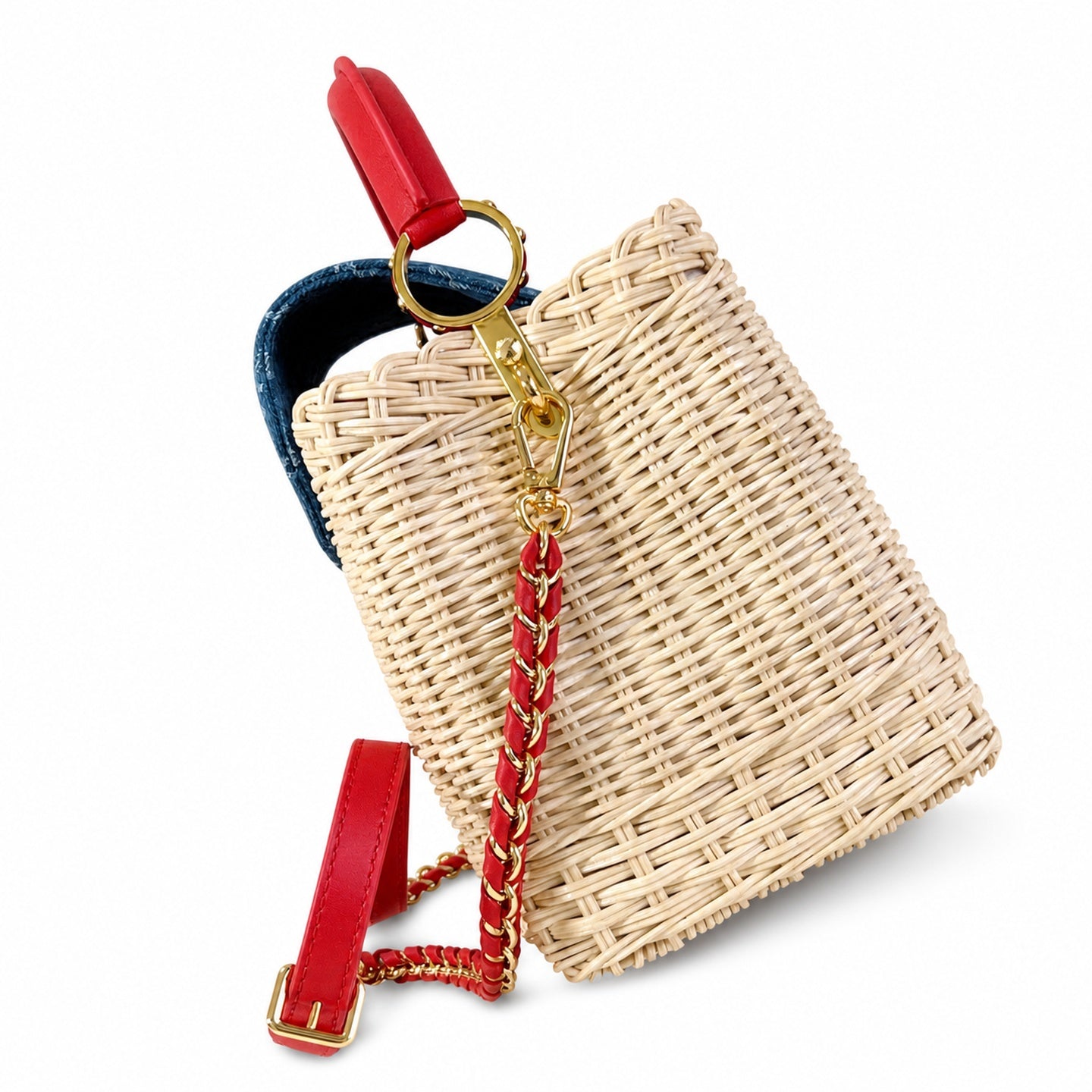 Louis Vuitton Capucines Takashi Murakami Small Red Handbag