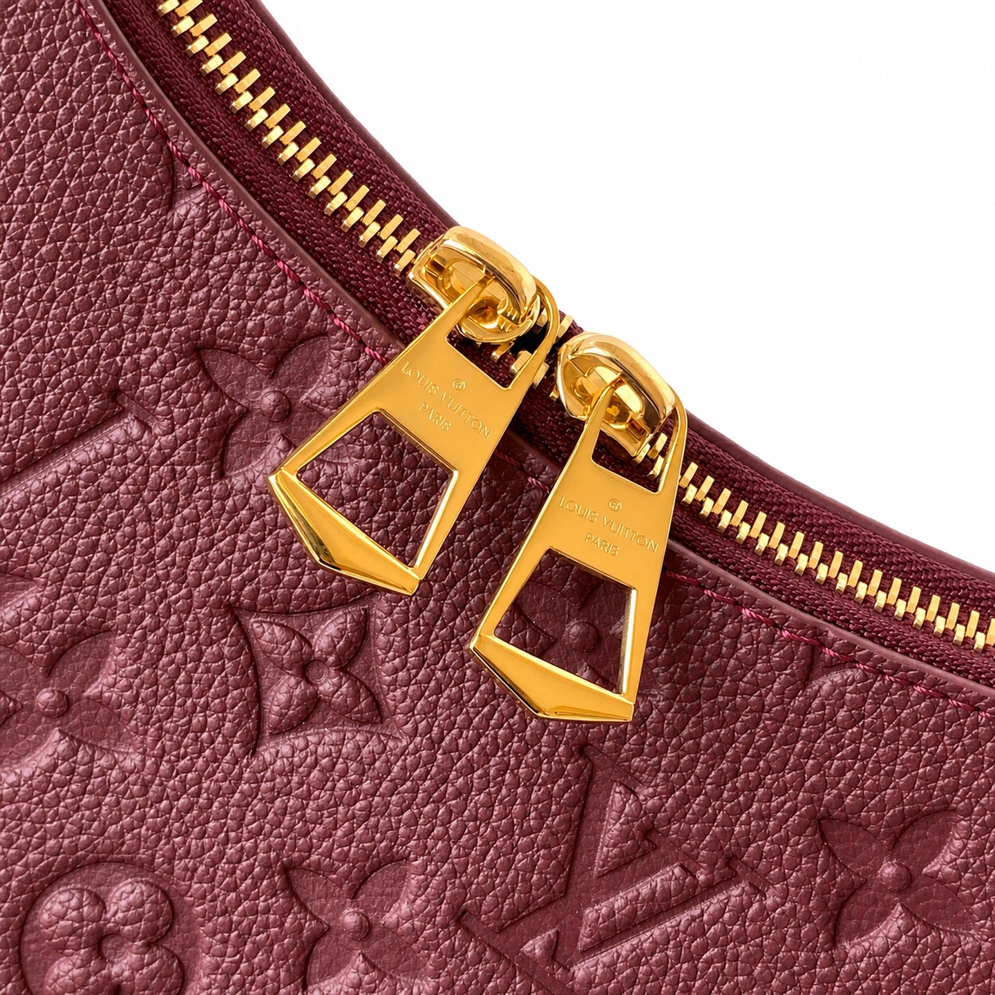 Louis Vuitton Boulogne Leather Black Gray Handbag