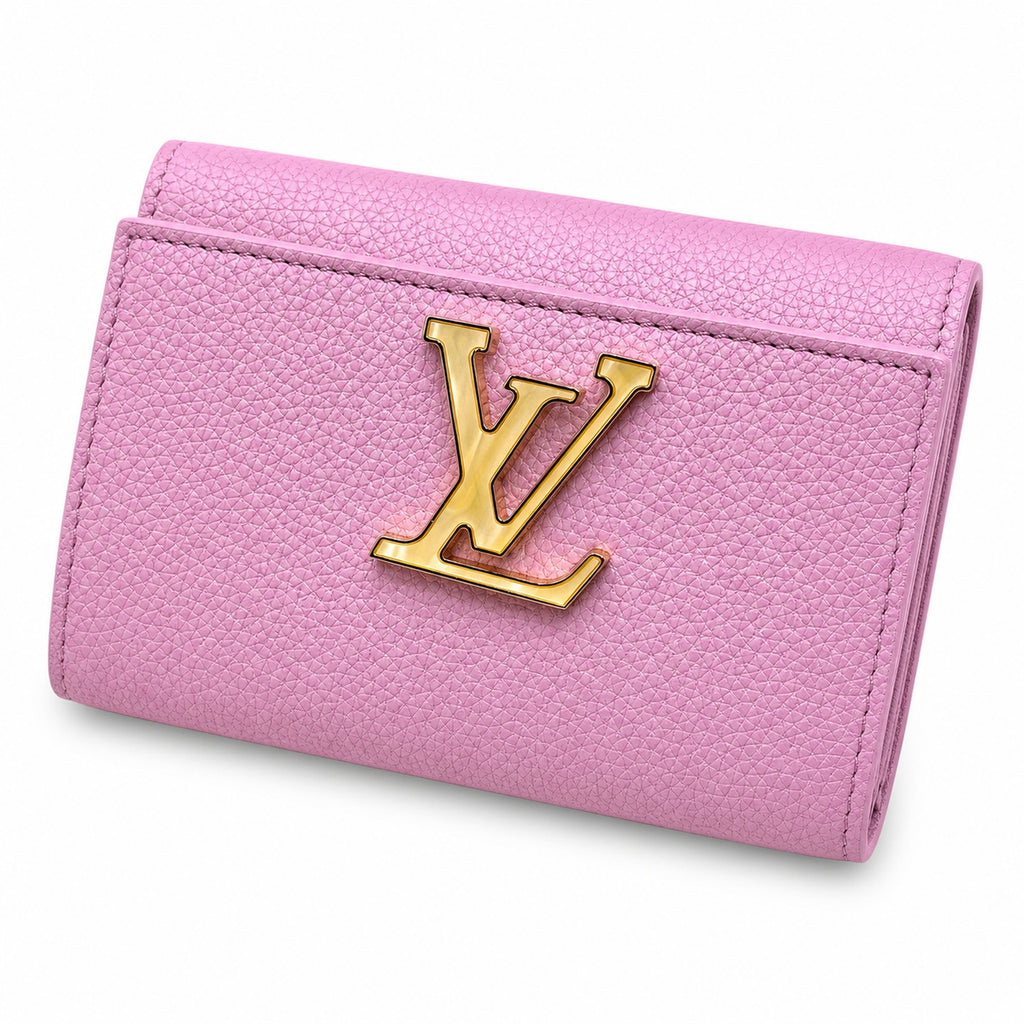 Louis Vuitton Capucines Mini Leather Purple Handbag