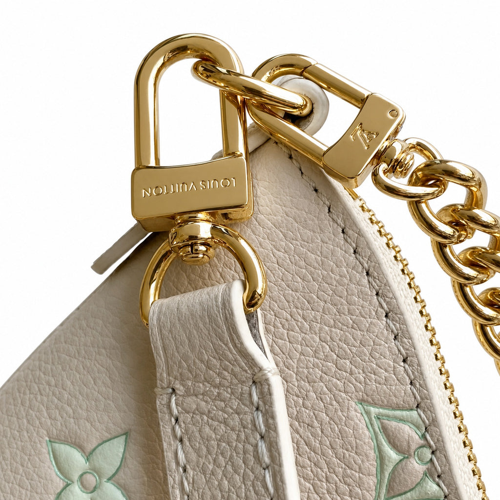Louis Vuitton Boulogne Leather Green Handbag