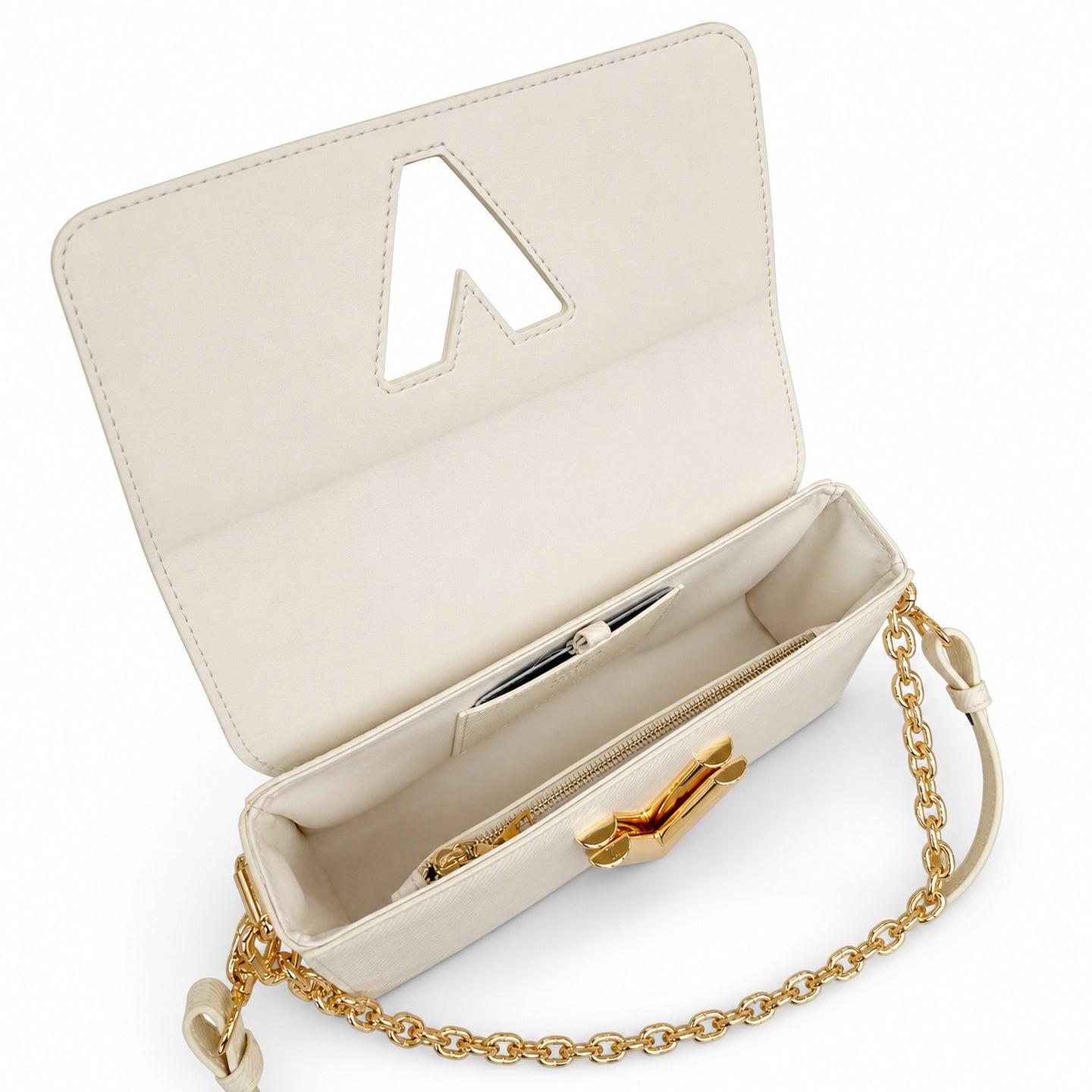 Louis Vuitton Twist Leather White Handbag
