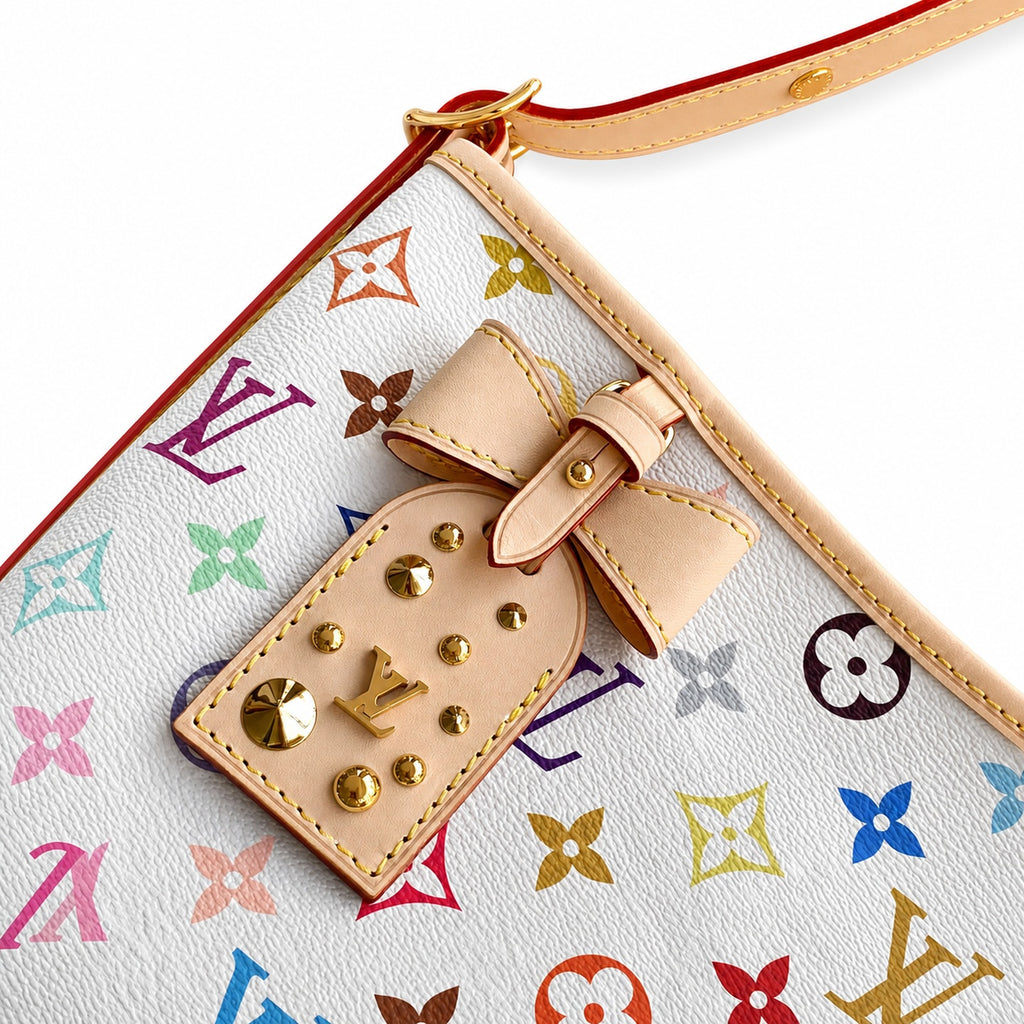 Louis Vuitton CarryAll Canvas Leather Handbag