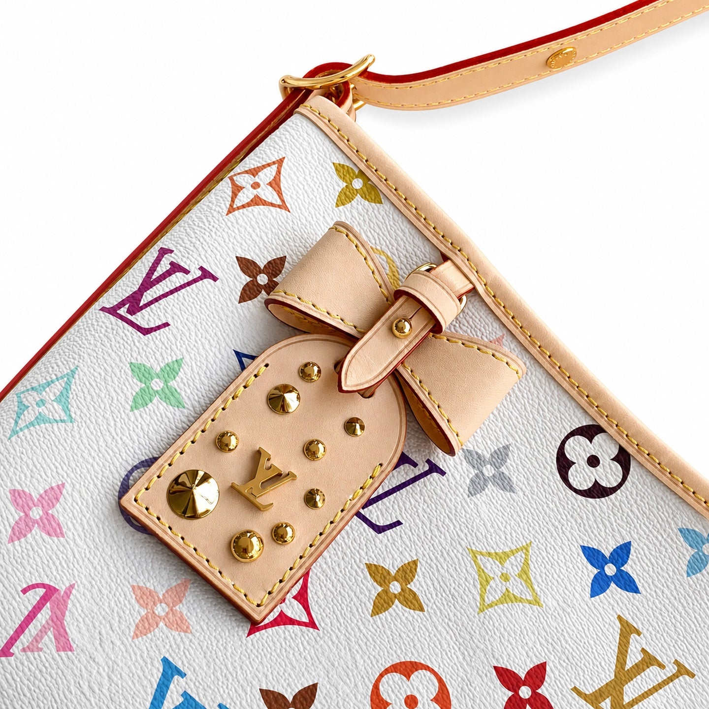 Louis Vuitton CarryAll Canvas Leather Handbag