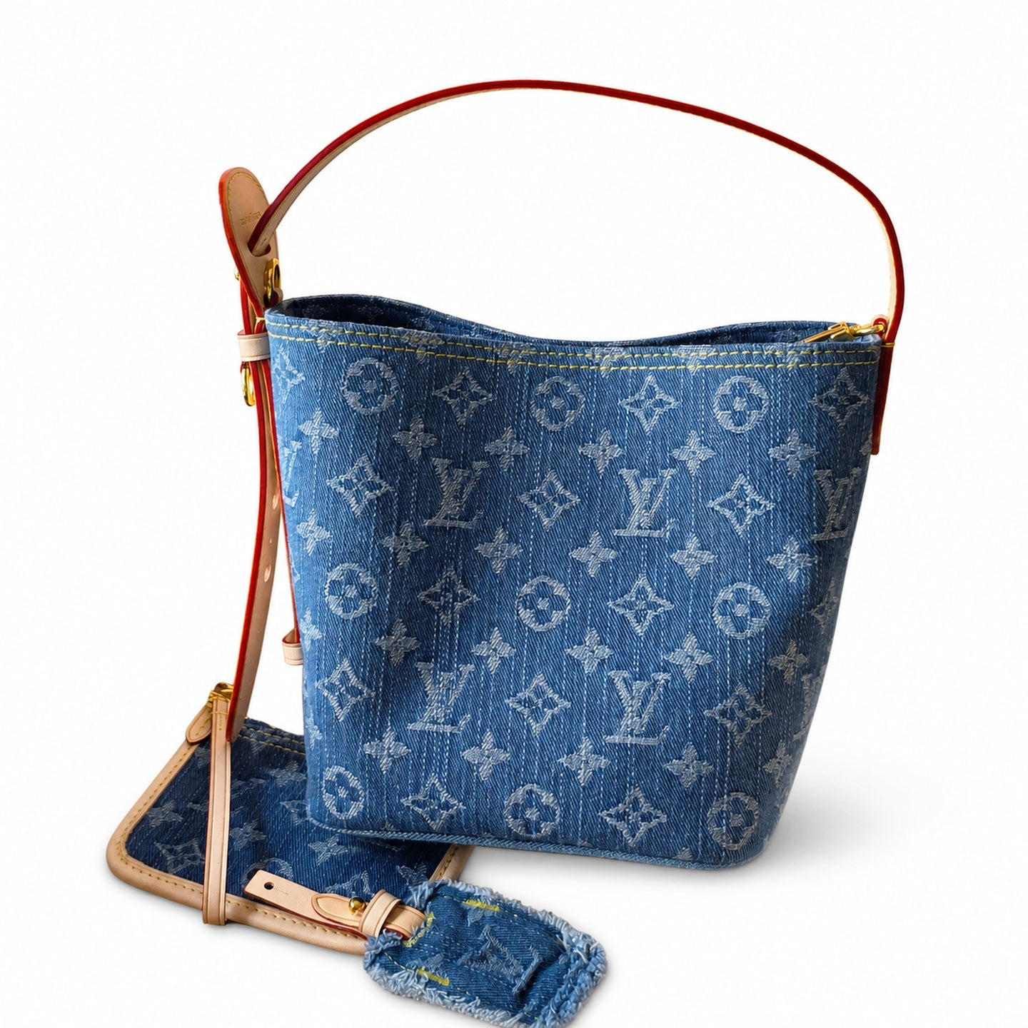 Louis Vuitton All In Denim Blue Handbag