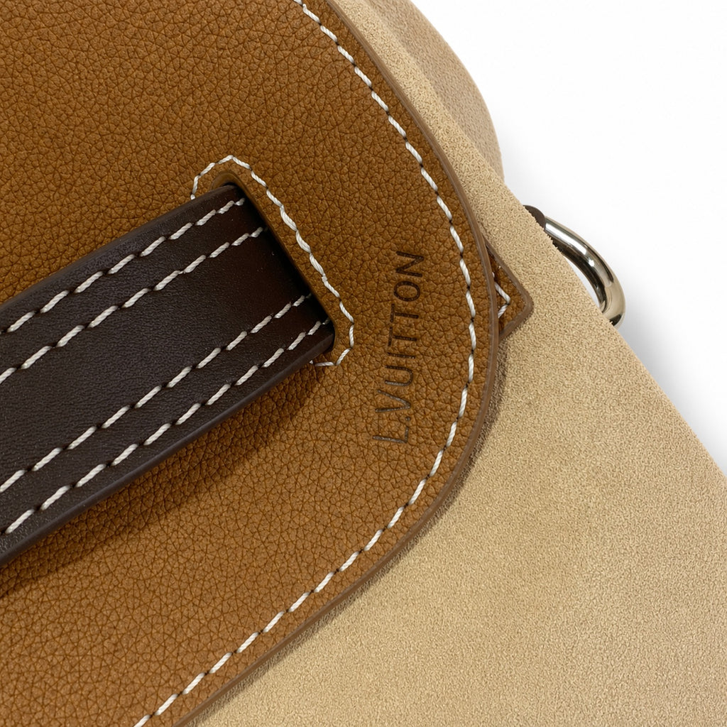 Louis Vuitton Suede Leather Handbag