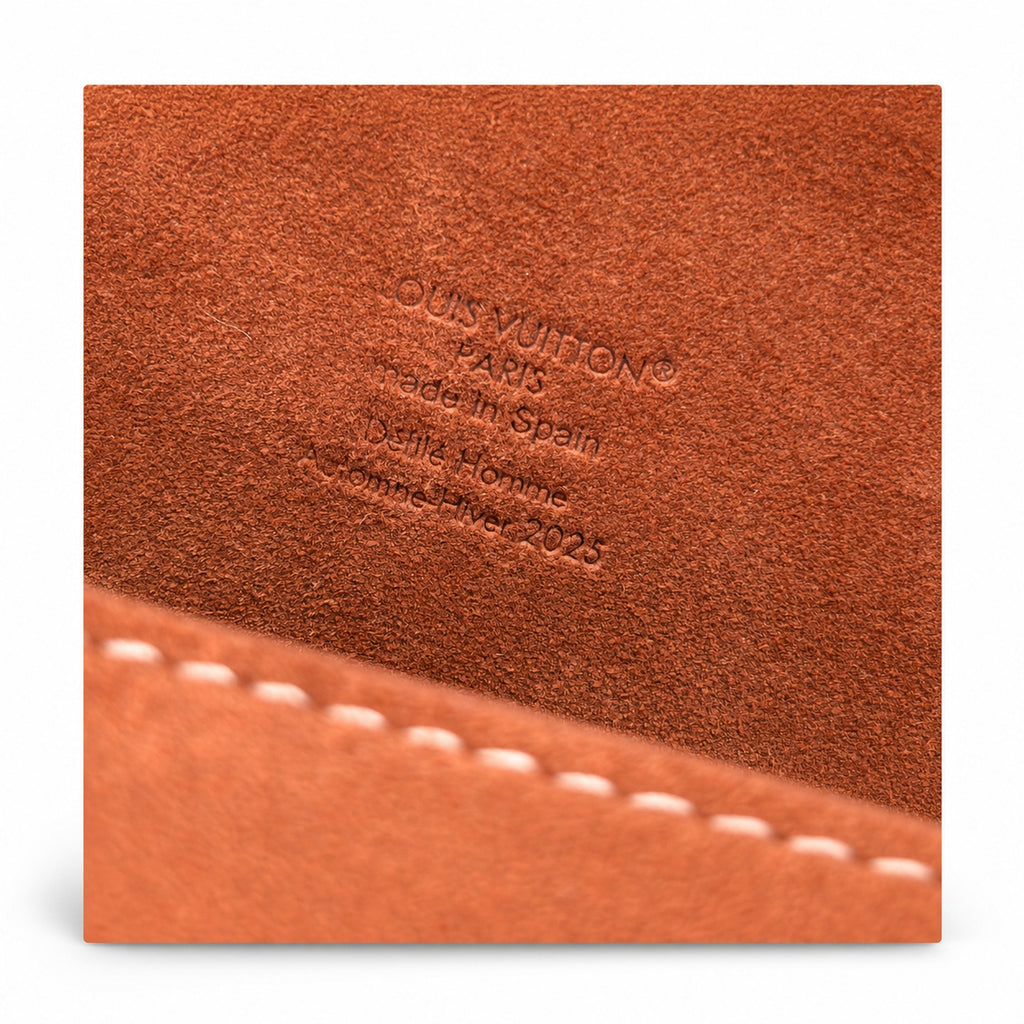 Louis Vuitton Suede Leather Brown Handbag