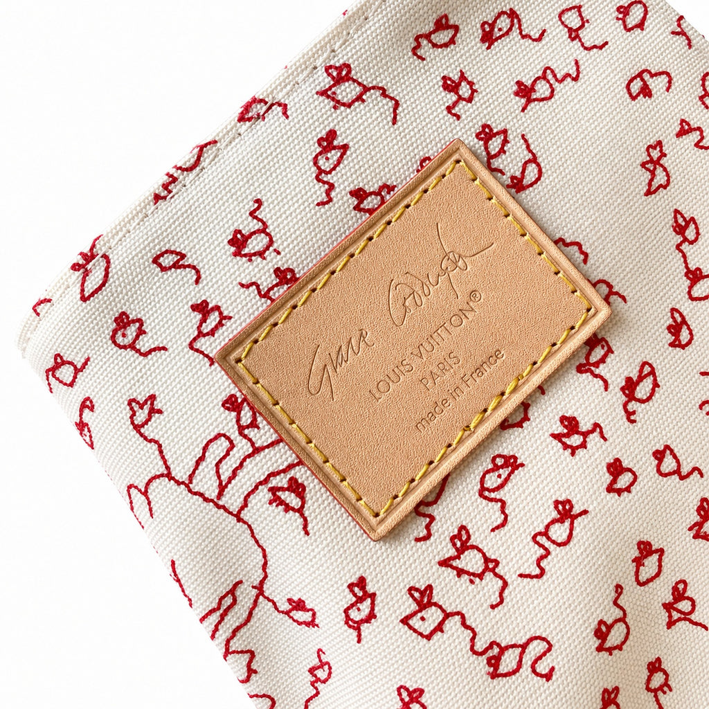 Louis Vuitton Grace Coddington Canvas Leather Handbag