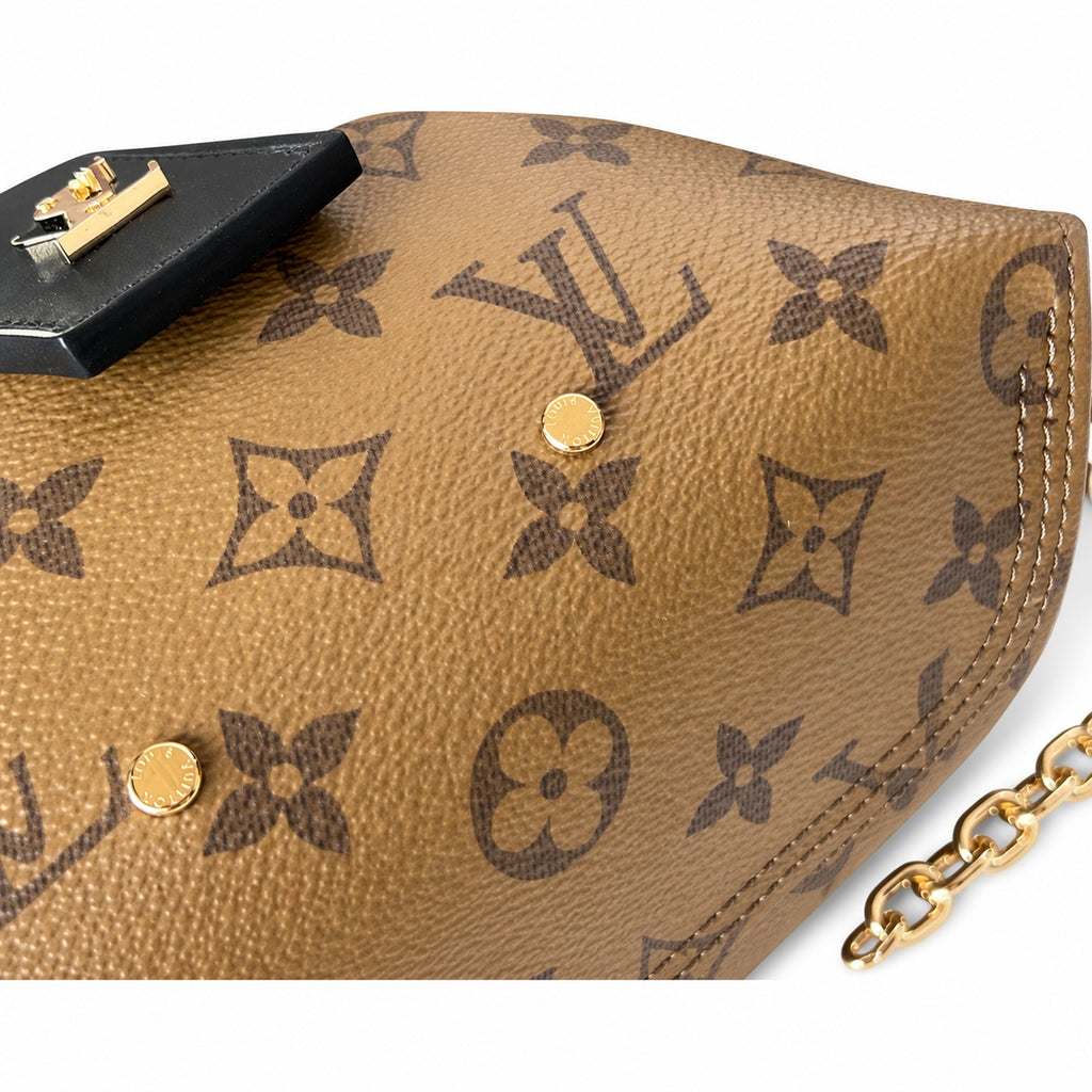 Louis Vuitton Atlantis Canvas Leather Yellow Handbag