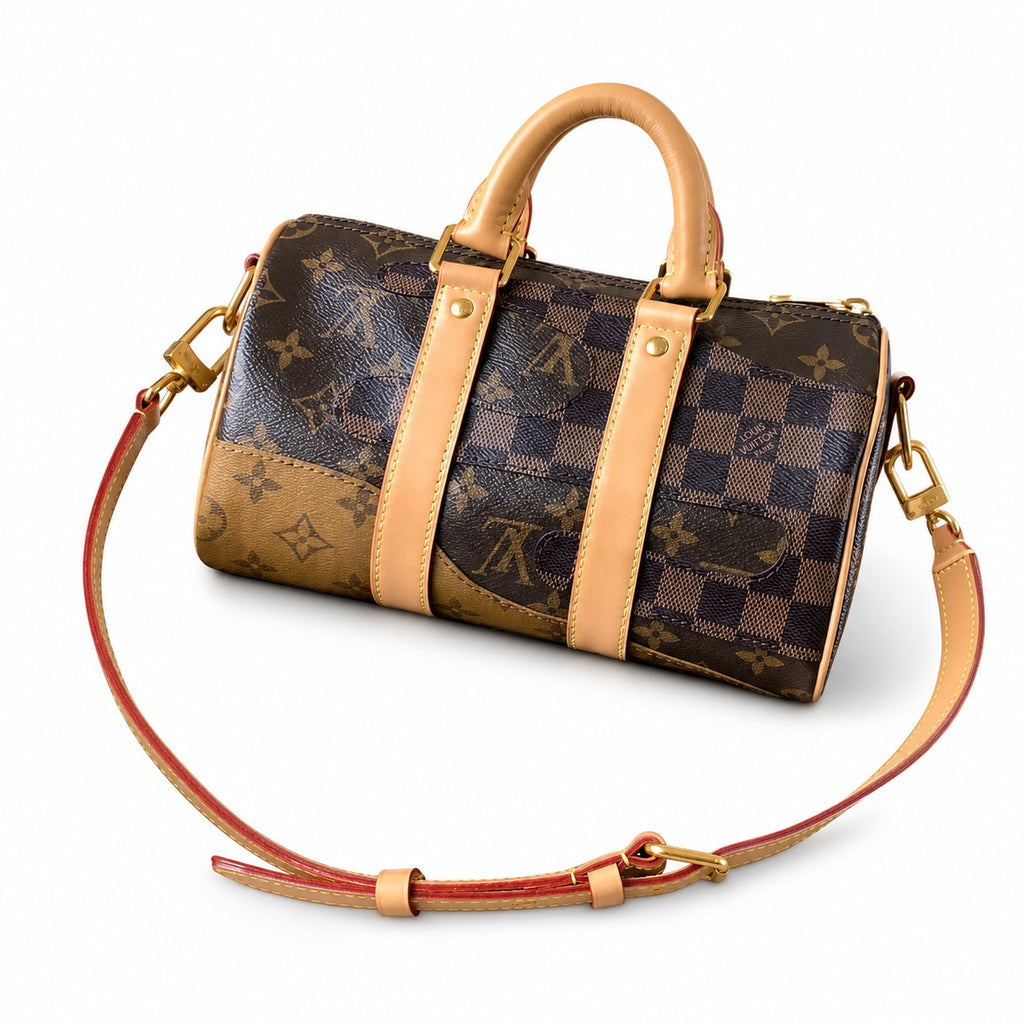 Louis Vuitton Keepall Embroidered Canvas Handbag