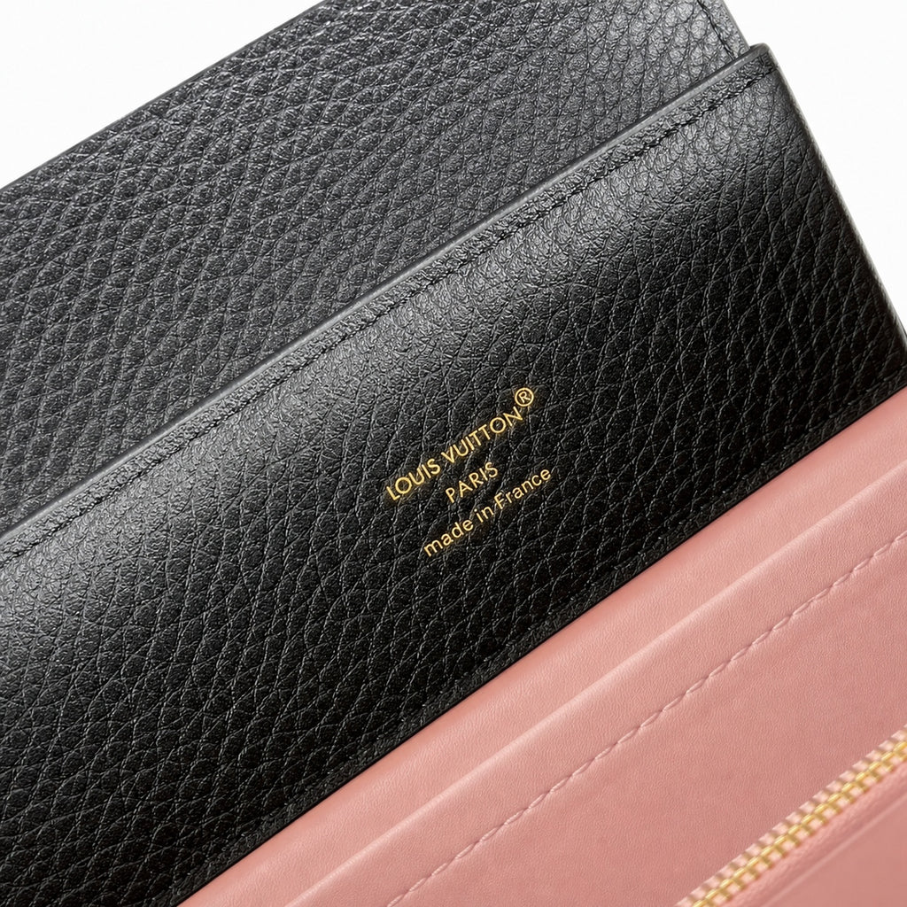 Louis Vuitton Capucines Small Knit Leather Black Handbag