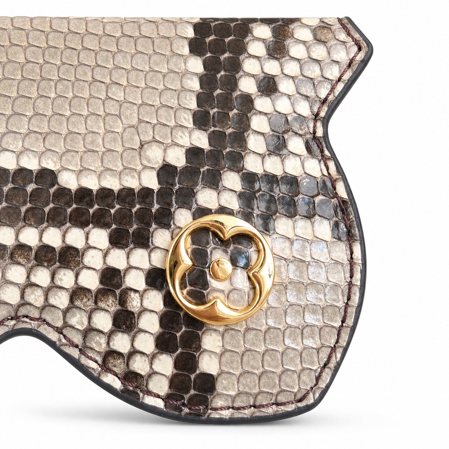 Louis Vuitton Capucines Mini Snakeskin Leather Gray Handbag