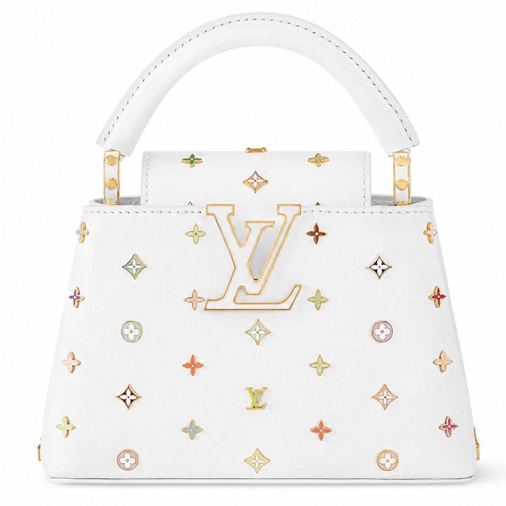 Louis Vuitton Capucines Takashi Murakami Leather Handbag
