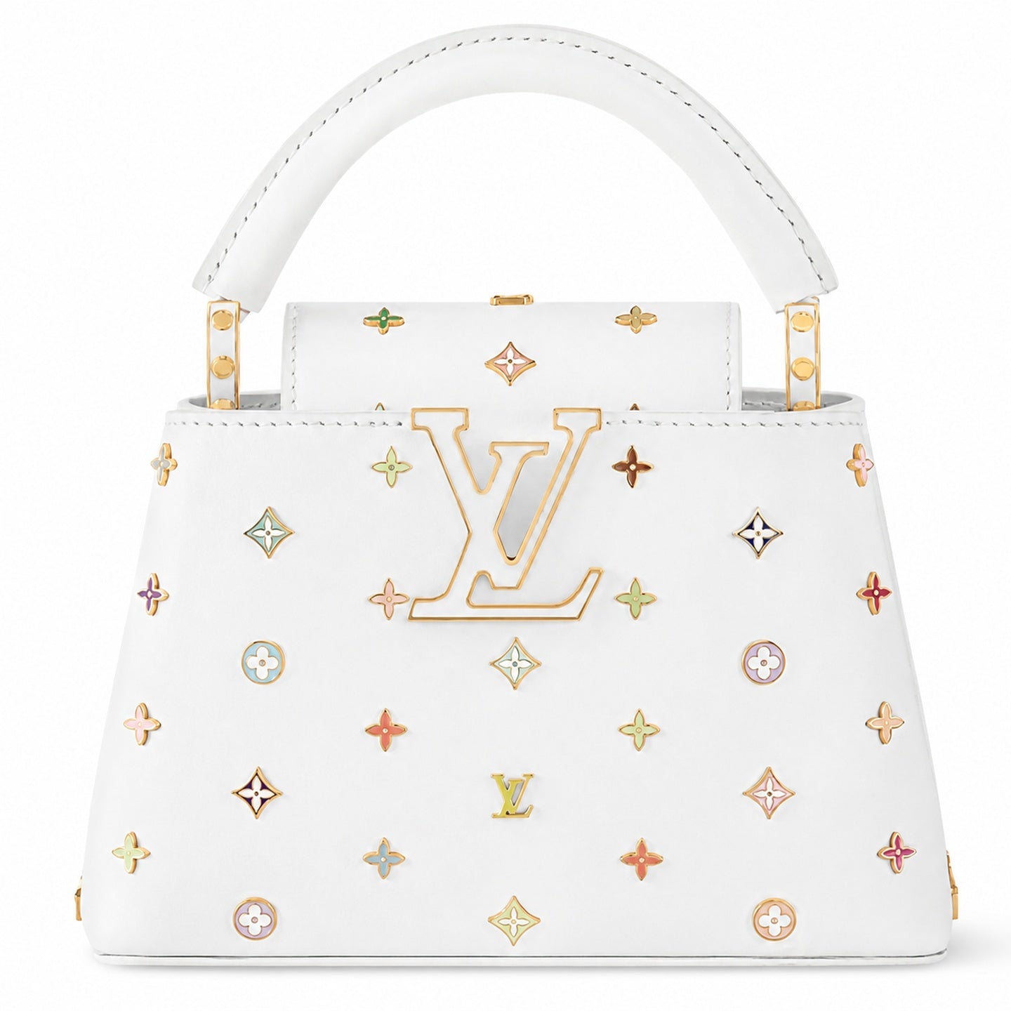 Louis Vuitton Capucines Takashi Murakami Leather Handbag