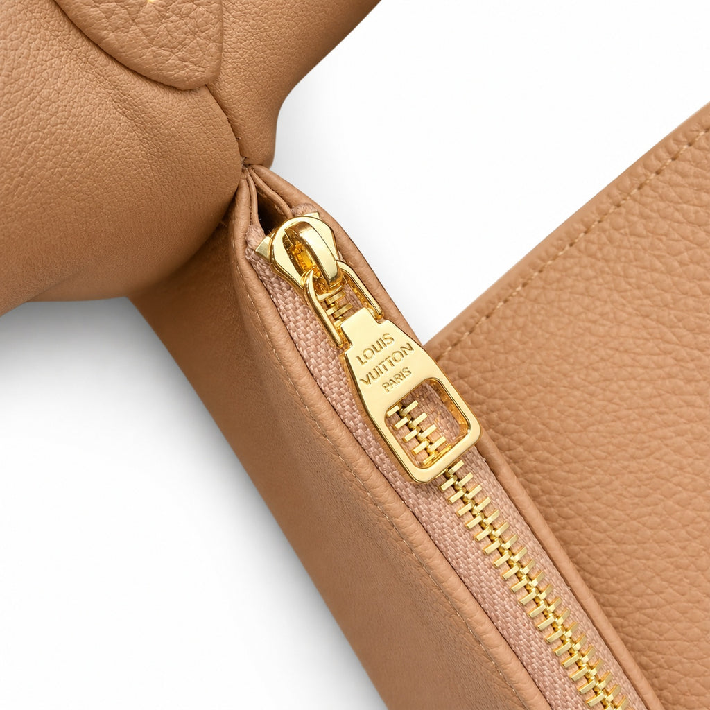 Louis Vuitton Capucines Leather Brown Gold Handbag