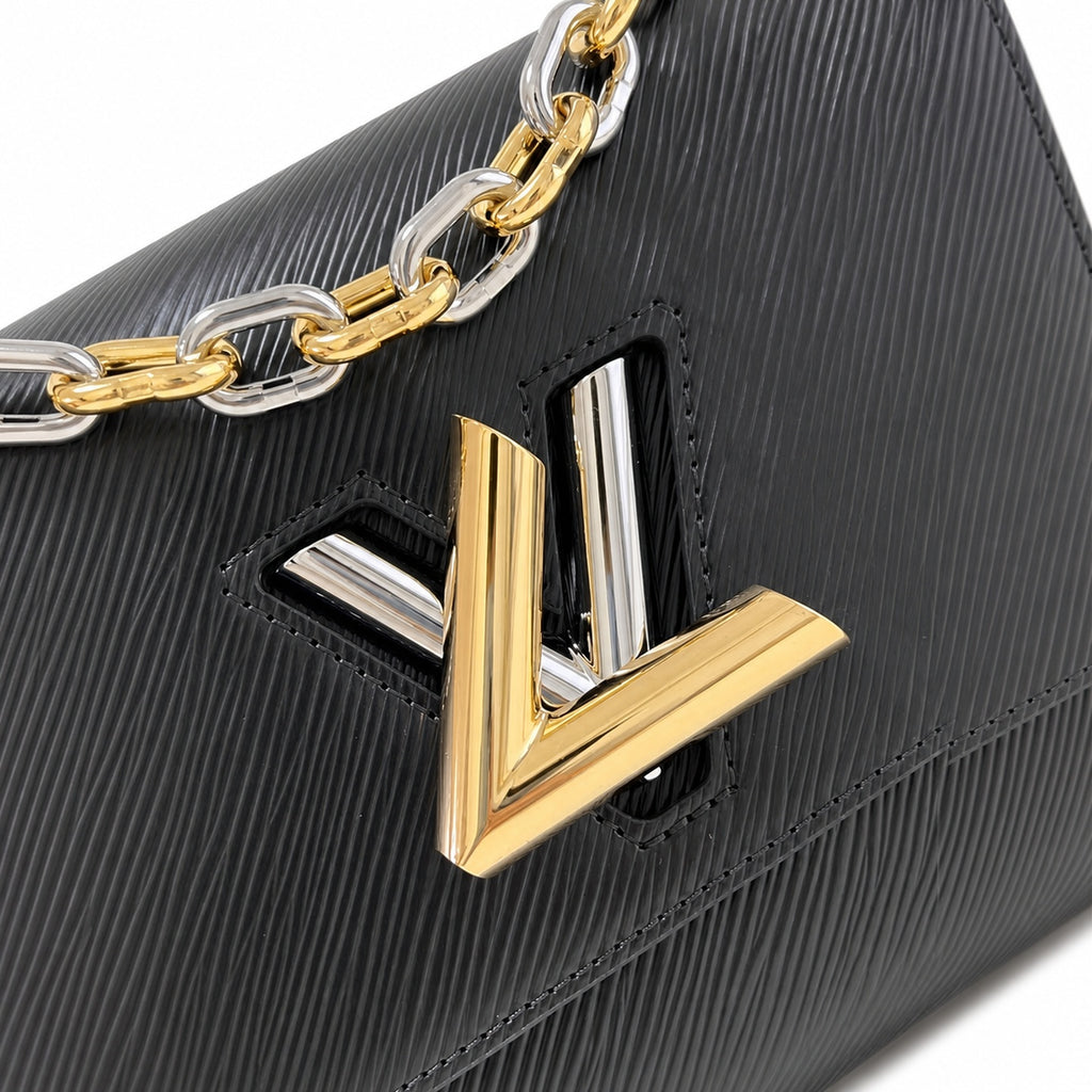 Louis Vuitton Twist Medium Gold Silver Handbag