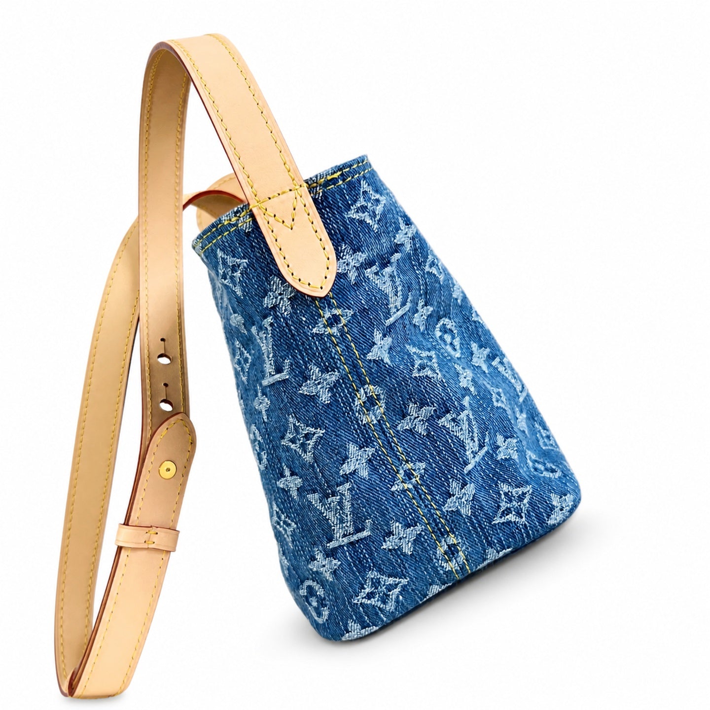 Louis Vuitton All In Denim Leather Handbag