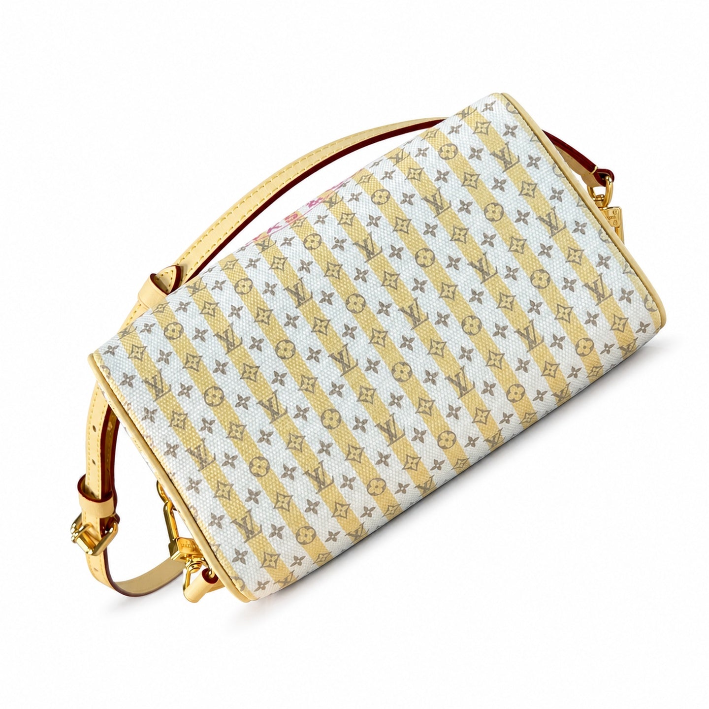 Louis Vuitton Speedy Bandouliere Mini Canvas Leather Handbag