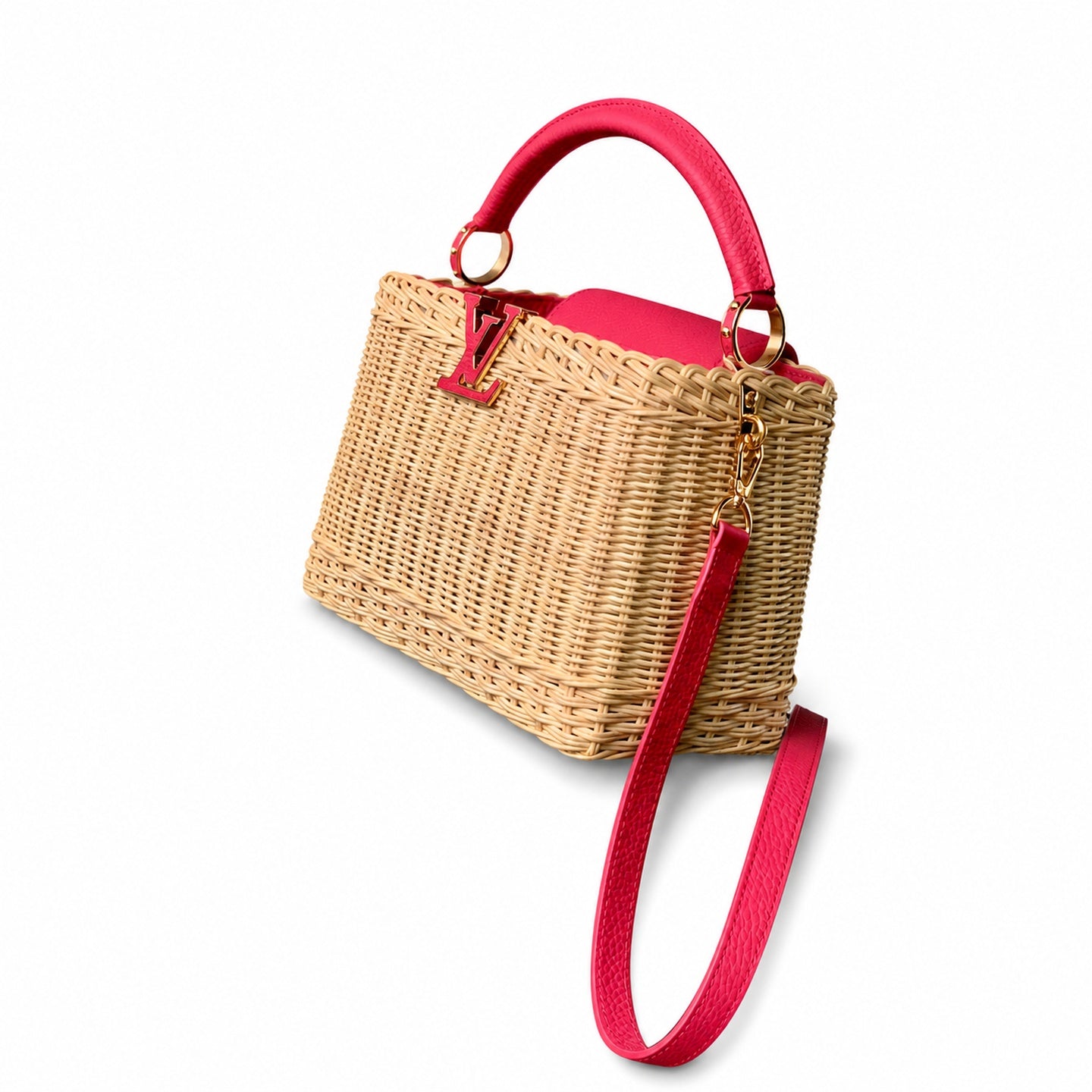 Louis Vuitton Capucines Small Red Handbag