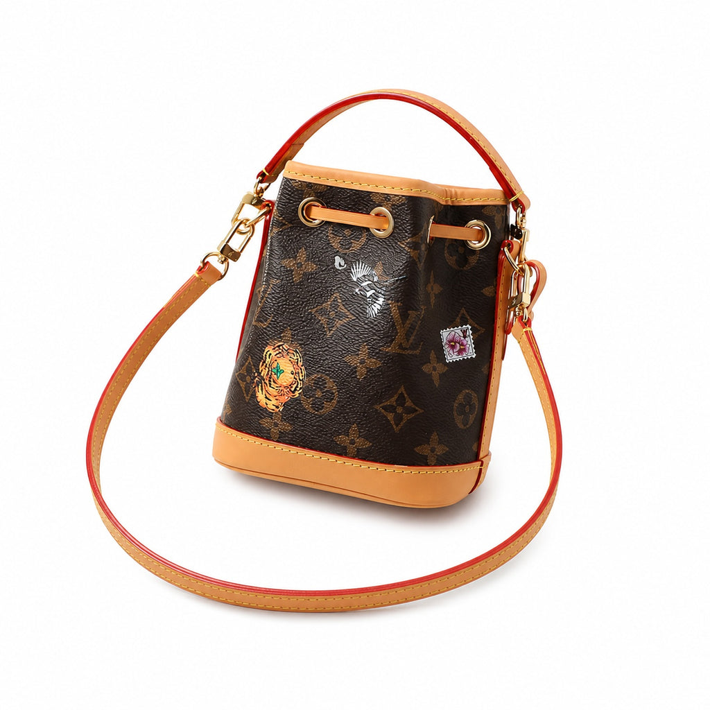 Louis Vuitton Noe Canvas Leather Handbag