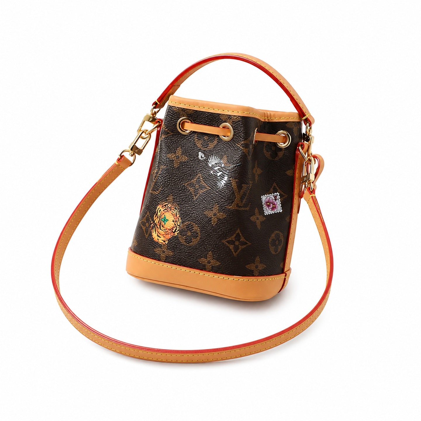 Louis Vuitton Noe Canvas Leather Handbag