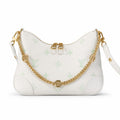 Louis Vuitton Boulogne Small Silk Jacquard Leather Green Gold Handbag