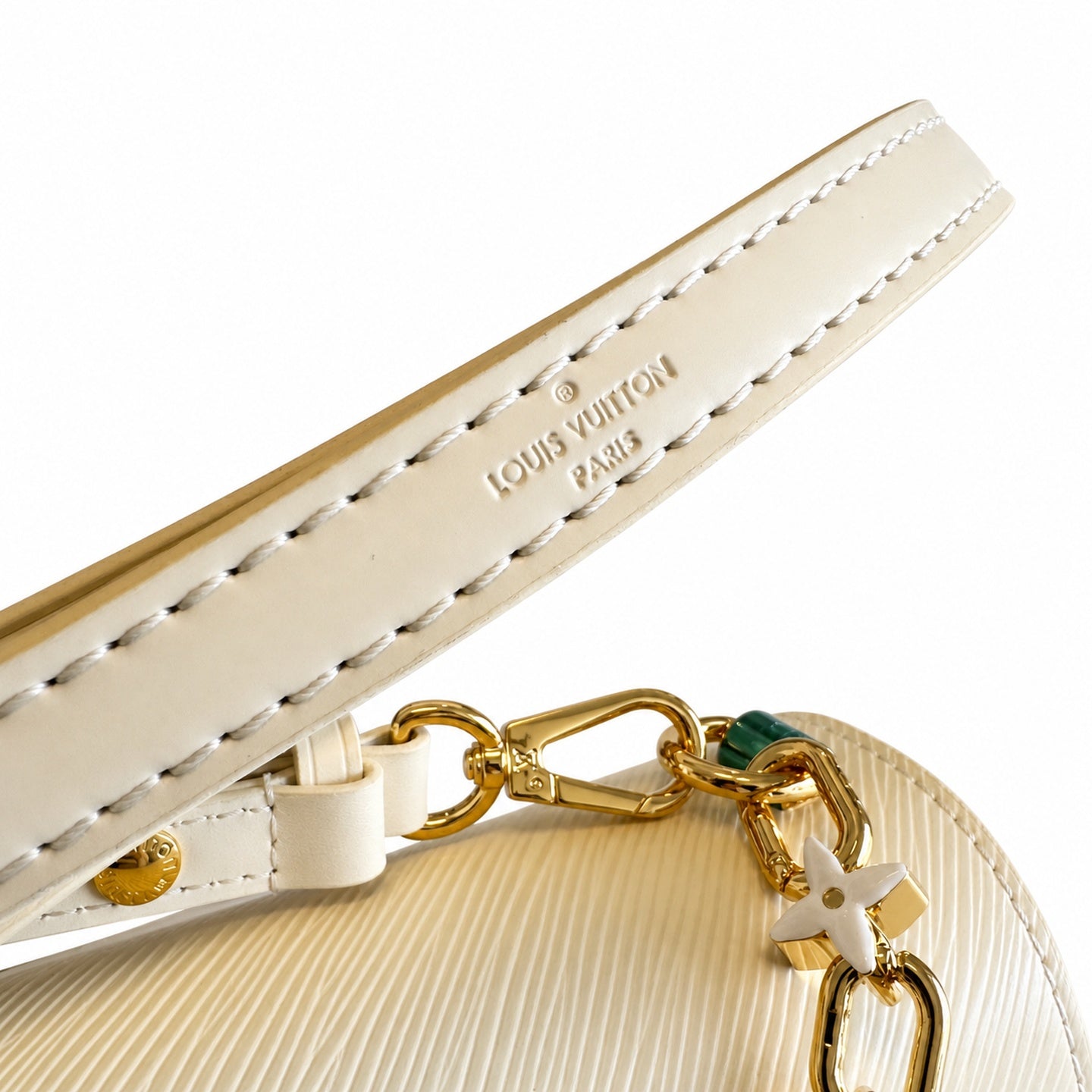 Louis Vuitton Twist Medium Leather White Handbag
