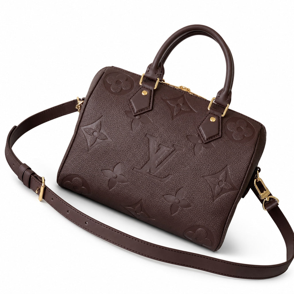Louis Vuitton Speedy Bandouliere Leather Black Handbag