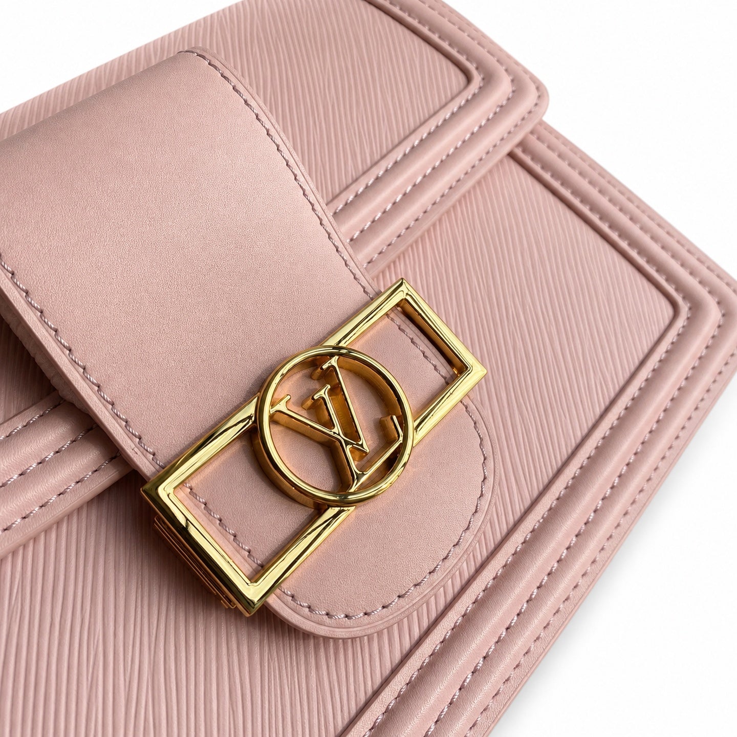 Louis Vuitton Dauphine Medium Leather Pink Handbag