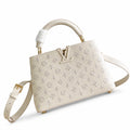 Louis Vuitton Capucines Small Embroidered Leather White Handbag