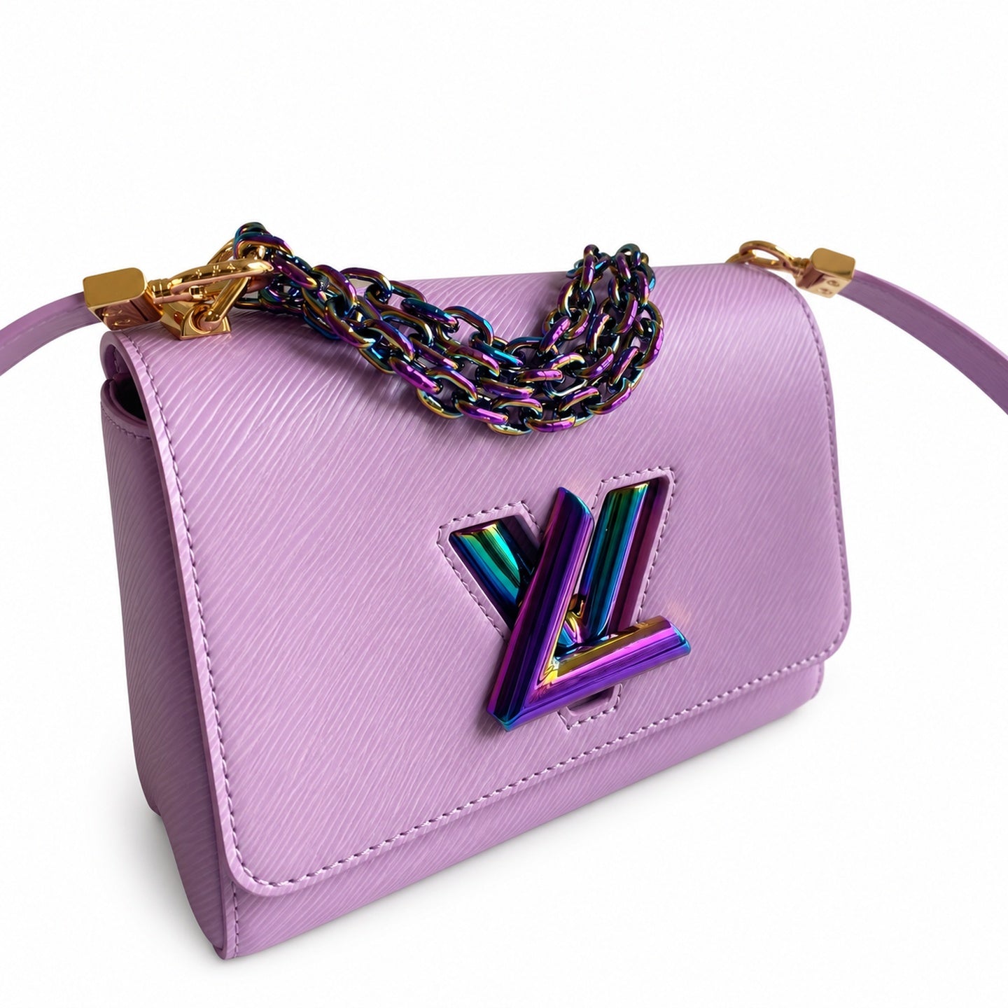 Louis Vuitton Twist Small Leather Purple Handbag