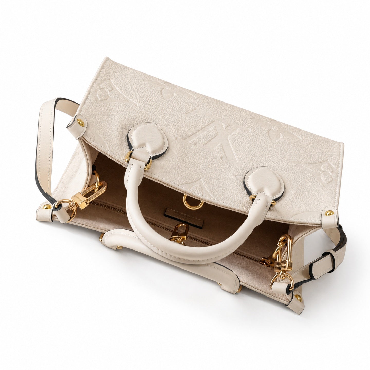 Louis Vuitton OnTheGo Mini Leather White Handbag