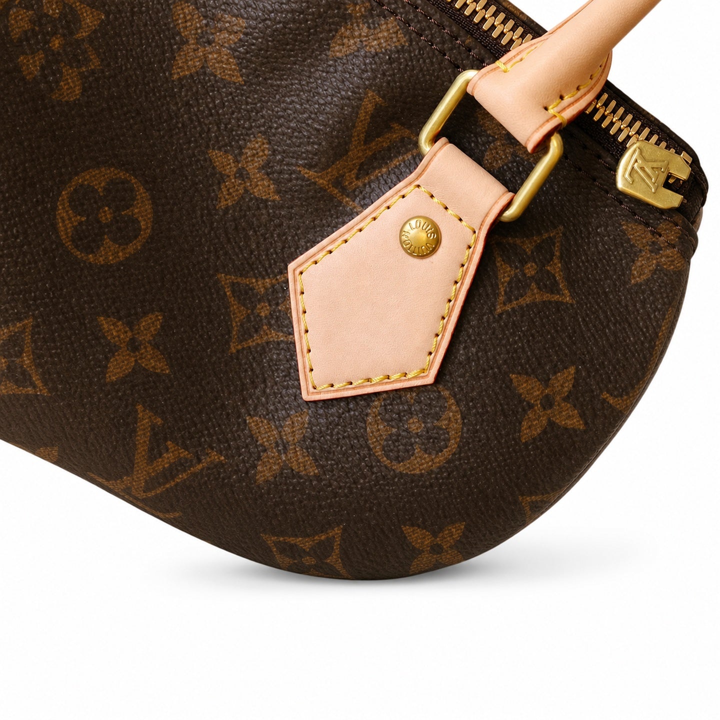 Louis Vuitton Speedy Bandouliere Canvas Leather Handbag