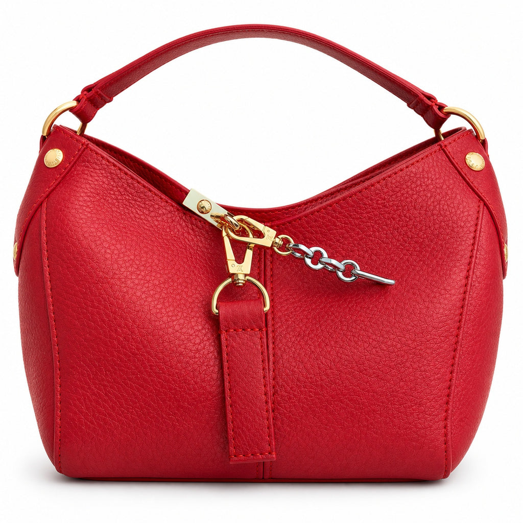 Louis Vuitton Capucines Mini Leather Red Handbag