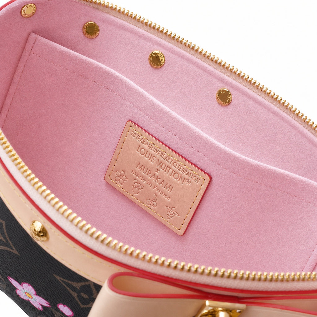 Louis Vuitton Takashi Murakami Canvas Leather Handbag