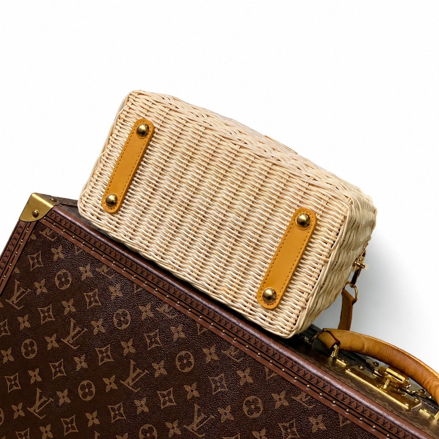 Louis Vuitton Capucines Small Leather Yellow Handbag