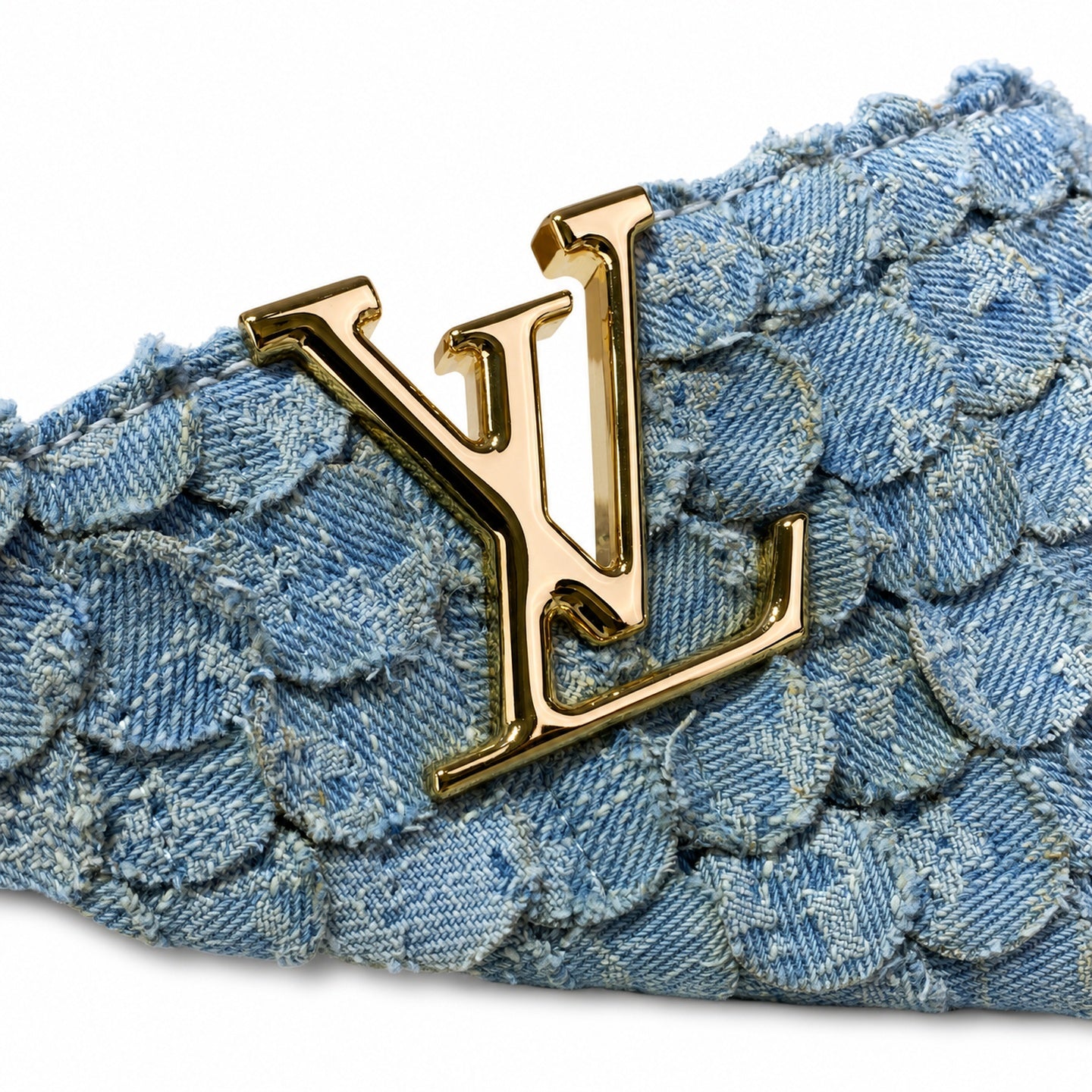 Louis Vuitton Capucines Mini Denim Leather Handbag