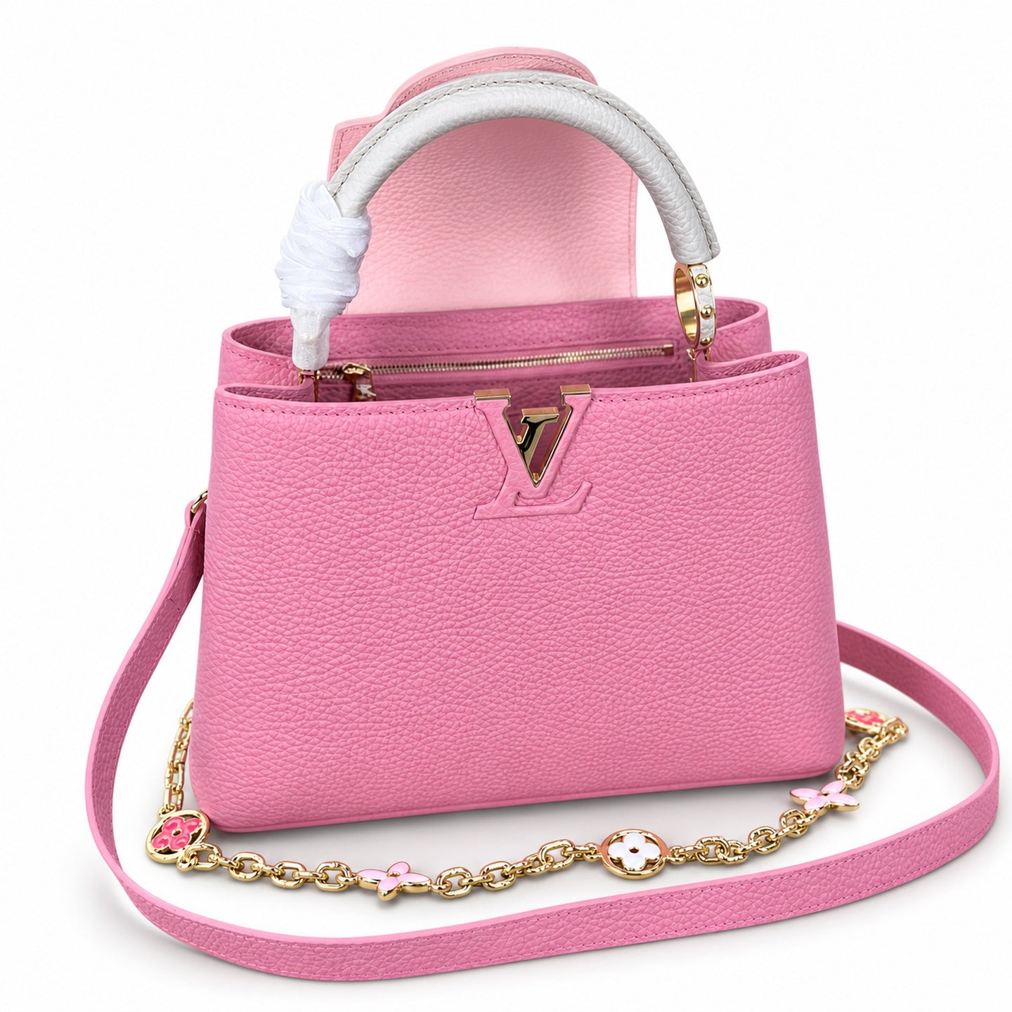 Louis Vuitton Capucines Small Pink Handbag