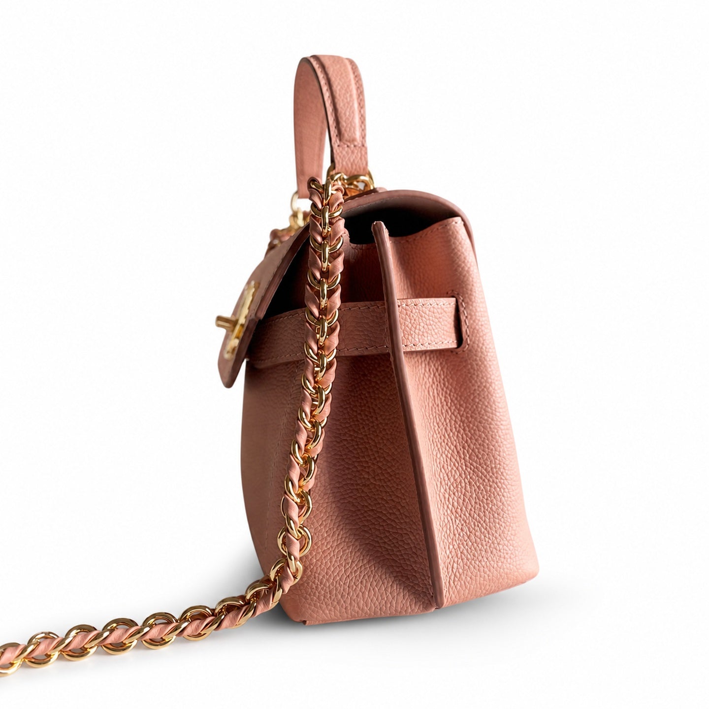 Louis Vuitton LockMe Mini Leather Pink Handbag